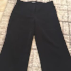 Express Black wide leg crop black dress pants, size 10